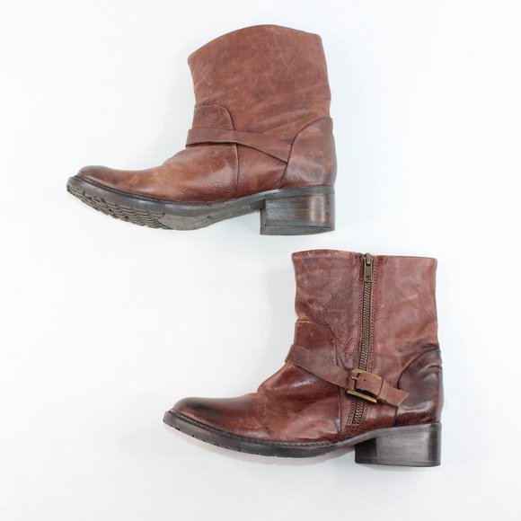 Adam Tucker Me Too Landon4 Leather Ankle Boots #122 - Picture 8 of 12